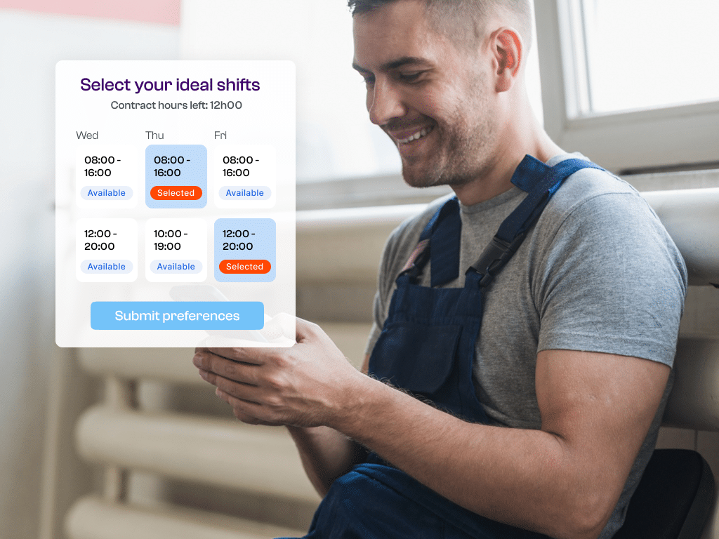 Un collaborateur consulte son planning via l'application Planpoint pour un meilleur équilibre vie pro-vie privée.